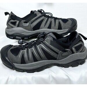 KEEN McKenzie Men 9.5 Hiking Outdoor Sandals Gray Black Water Shoes GORPcore